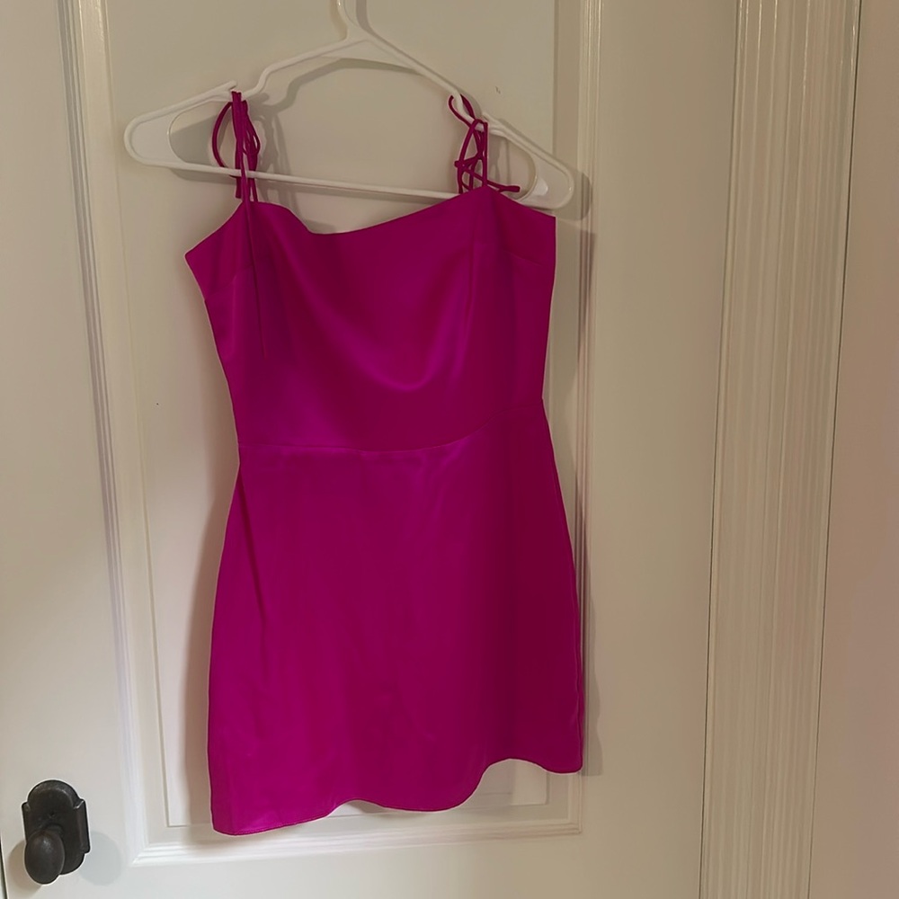 Amanda Uprichard Hot pink mini dress